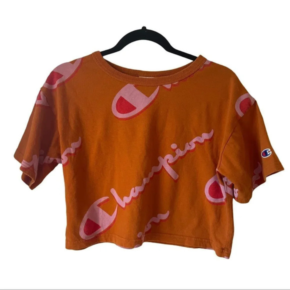 Champion rust‎ orange crop top  XS - Picture 1 of 8